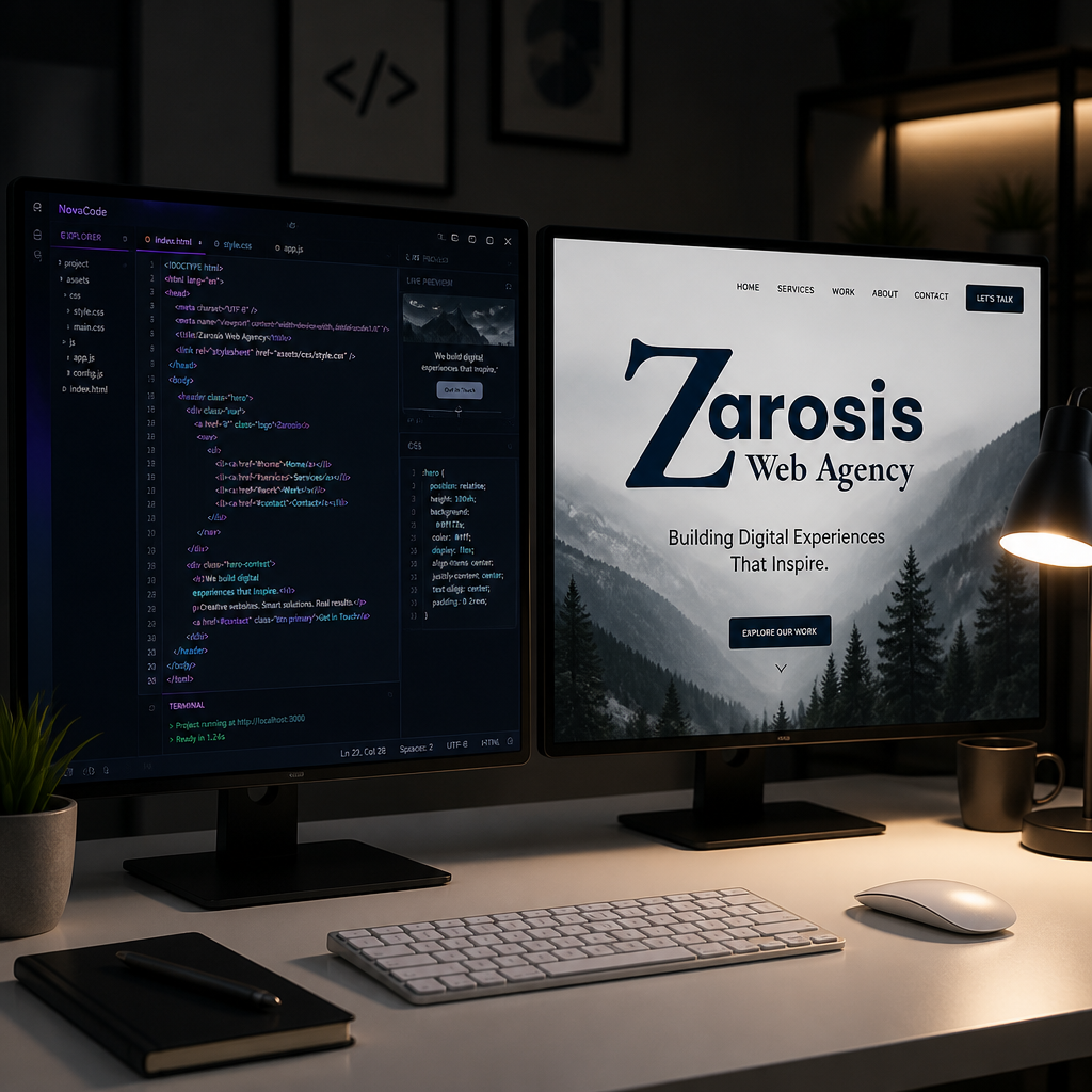 Web project example — Zarosis